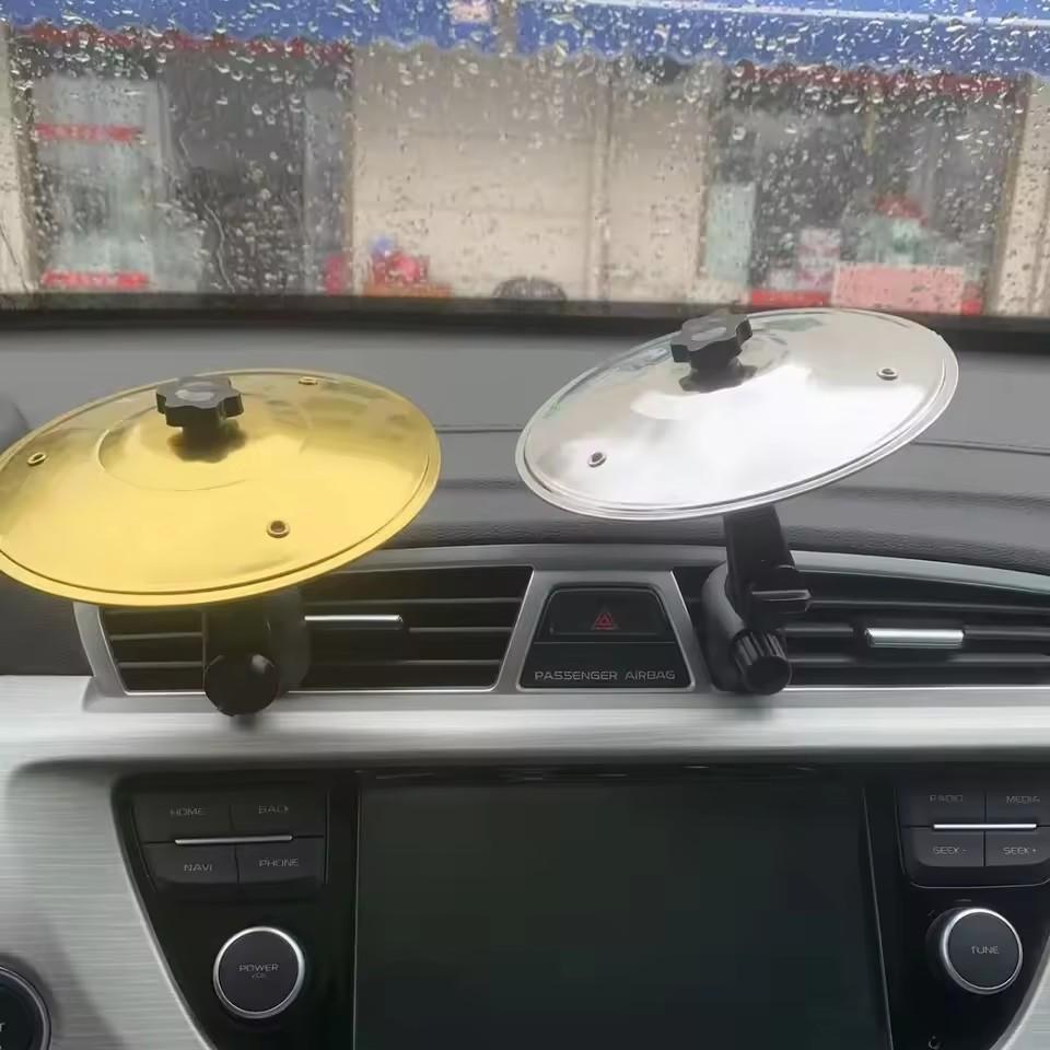 Car Crash Cymbal With Drum Sticks Air Vent Mini Drum Car Hand-shooting Cymbals Car Drum Cymbal Air Vent Musical Instrument