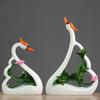 Home decoration accessories Resin crafts Couple Swan Desktop Decoration Wedding gift  Resin animal ornaments