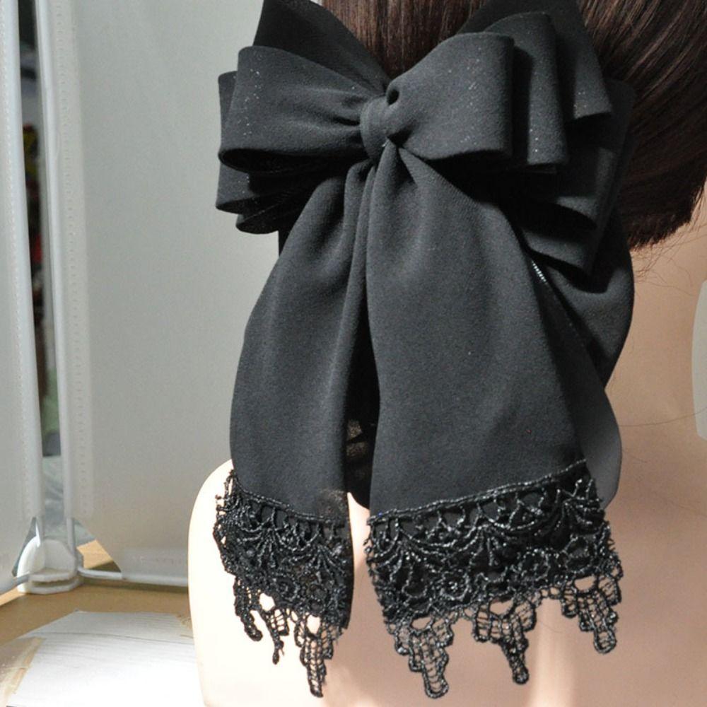 

Elegant Bun Hair Net Classic Nurse Bank Catering Headwear For Women Girl Hair Accessories кавовий