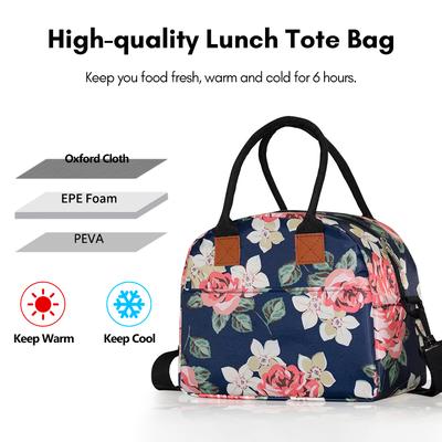 Lunch Bag for Women Men Adult Insulated Lunch Box with Adjustable Shoulder Strap Leakproof & Reusable Cooler Lunch Tote