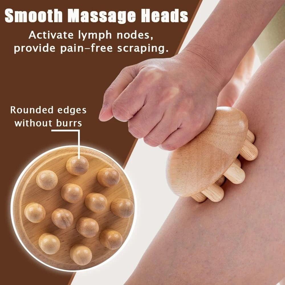 Wooden Foot Sole Massager Muscle Relaxation Acupoint Ball Portable Foot And Leg Massager  Foot Care