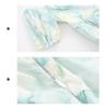 Blumenprint-Maxikleid in Übergröße mit Puffärmeln und Taillengürtel für einen schlankmachenden, süßen Sommer-Look