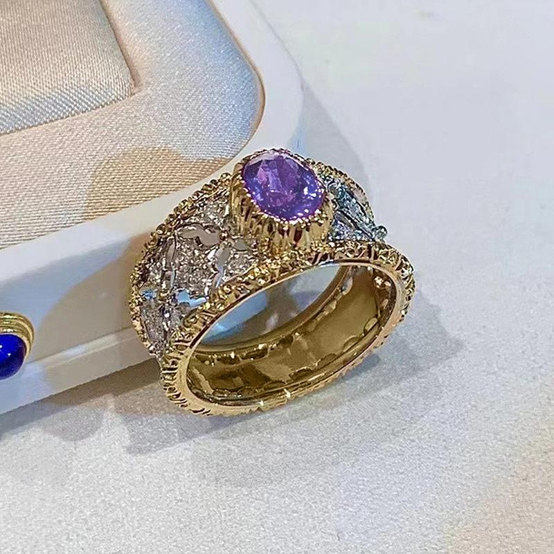 Luxury Light Luxury Ring For Women, Fashionable And Elegant High-End Single Ring, Exotic Jewelry.