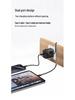 USAMS 30W GaN Retractable Compact Fast Charger for Apple & Android (EU/UK Compatible)
