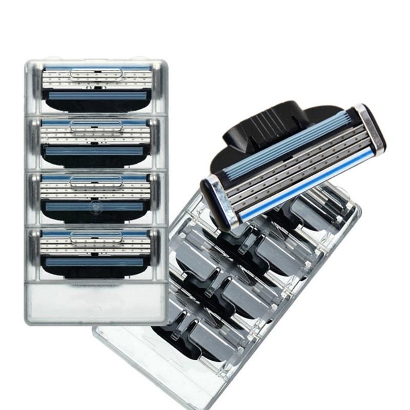 16pcs / 4 Pack Brand Razor Blade +1pcs Razor Holde Fit Giletts, Shaving Razor Blades 3 for Man