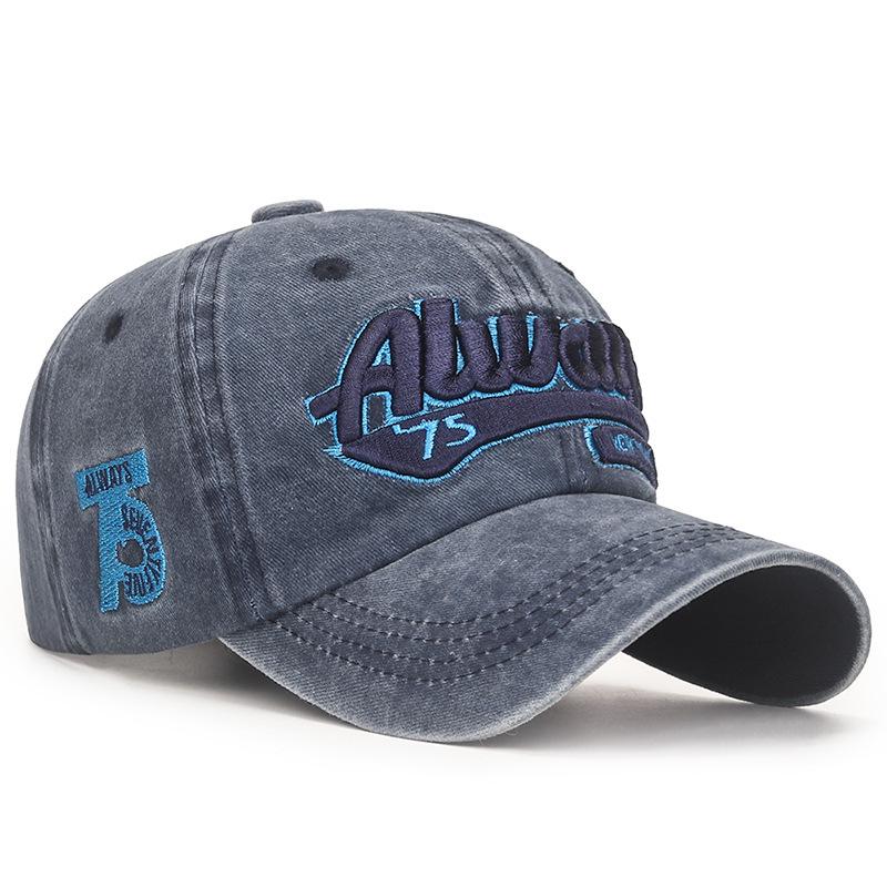 Adjustable Vintage Washed Baseball Cap - Men's & Women's Casual Distressed European/American Style Sun Hat