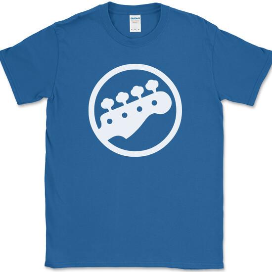 Bass Guitar Headstock Logo Musician Gift Tshirt