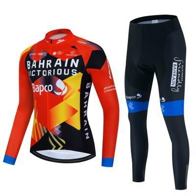 Cycling Suit Men's Long Sleeve Suit Bicycle Quick Drying Breathable Road Bike Cycling Suit