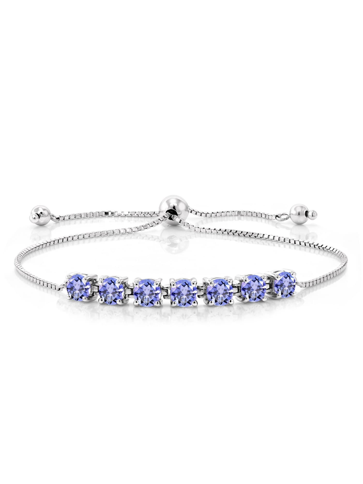 

Tanzanite Tennis Bracelet -925 Sterling Silver