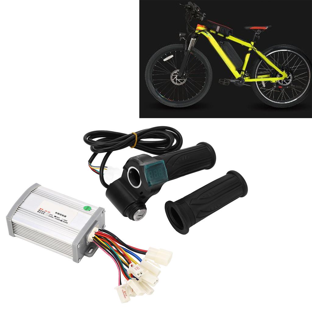Fahrradmotor Controller Kit 36V 800W Gasgriff Leistungsanzeige Stabiler Bürstenmotor Controller für DIY Umbau