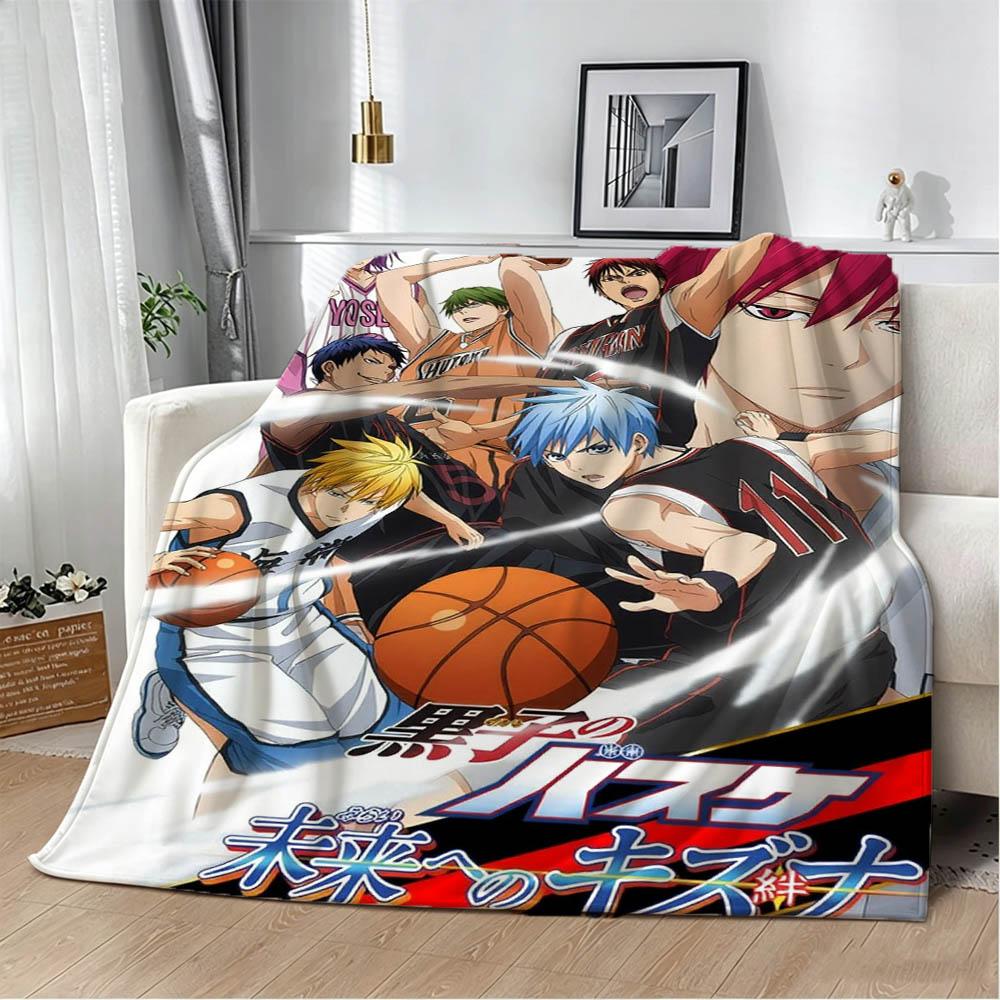 New K-Kuroko No B-Basket Cartoon Game 3D Flannel Blanket Soft Throw Blanket Art For Home Decor Bedroom Bed Sofa Picnic Fans Gift