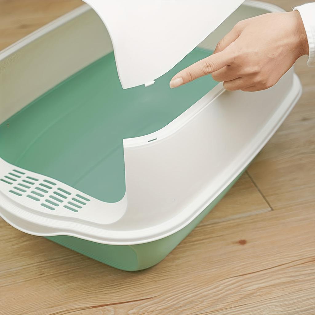 Enclosed Cat Litter Box, Pet Toilet With Cover, Easy Cleaning And Anti-Splashing, Suitable For Small And Medium Sized Cats