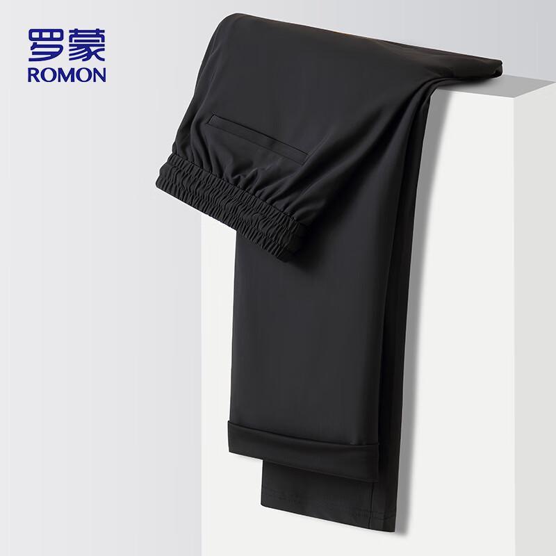 

ROMON Men s Straight-Leg Ice Silk Casual Pants KZ0204 XL