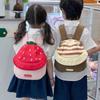 Cotton Preschool Children Backpack Cartoon Fruit Hat Durable School Stitching