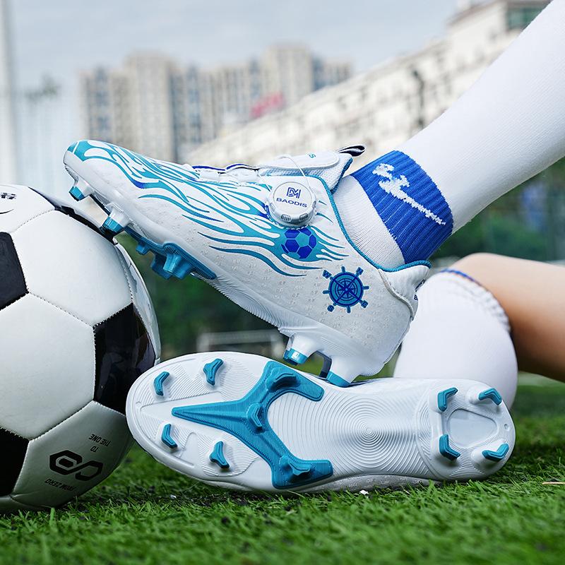 Foreign trade children's football shoes men's and women's sports football shoes broken nails primary school students indoor football game training sh