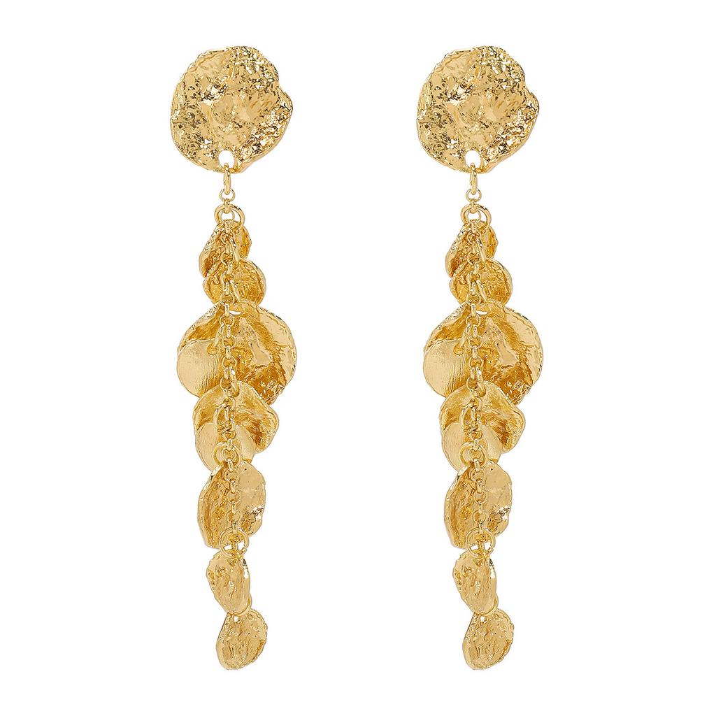 Personalisierte Retro Lange Runde Anhänger Ohrringe Personalisierte Mode Luxus Hochzeitsparty Damen Ohrringe Feiertagsschmuck Geschenk