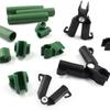 35 Stück Verstellbare Pflanzenrankgitter-Verbindungsclips - Langlebige grüne Kunststoff-A-Typ-Gelenkschnallen für 11mm Stützstäbe, Ideal für