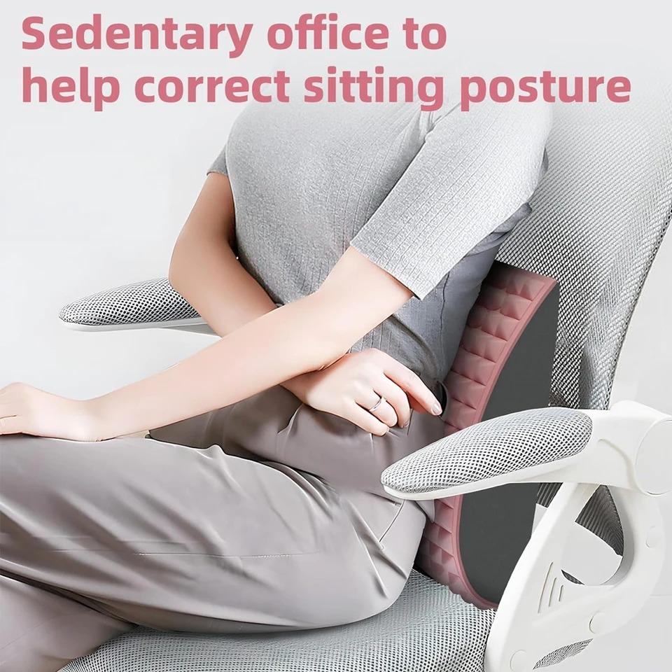 Back Stretcher and Neck Stretcher Pillow Pain Relief for Lower Back Lumbar Support Posture Correction Sciatica Aid Easy To Use At Home Office