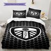 Leeds United A.F.C. Logo Bedding Quilt Set Quilt Cover Pillowcase Home Decoration Birthday Gift (1 * Duvet Cover + 2 * Pillowcase, Without Core)