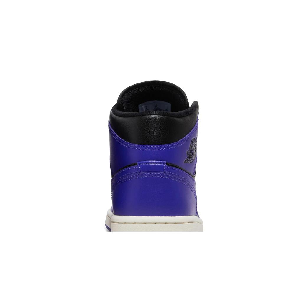 Womens Air Jordan 1 Mid 'Dark Concord' (women's sizes) Black / Dark Concord / Sail Vintage Basketball Shoes BQ6472 051