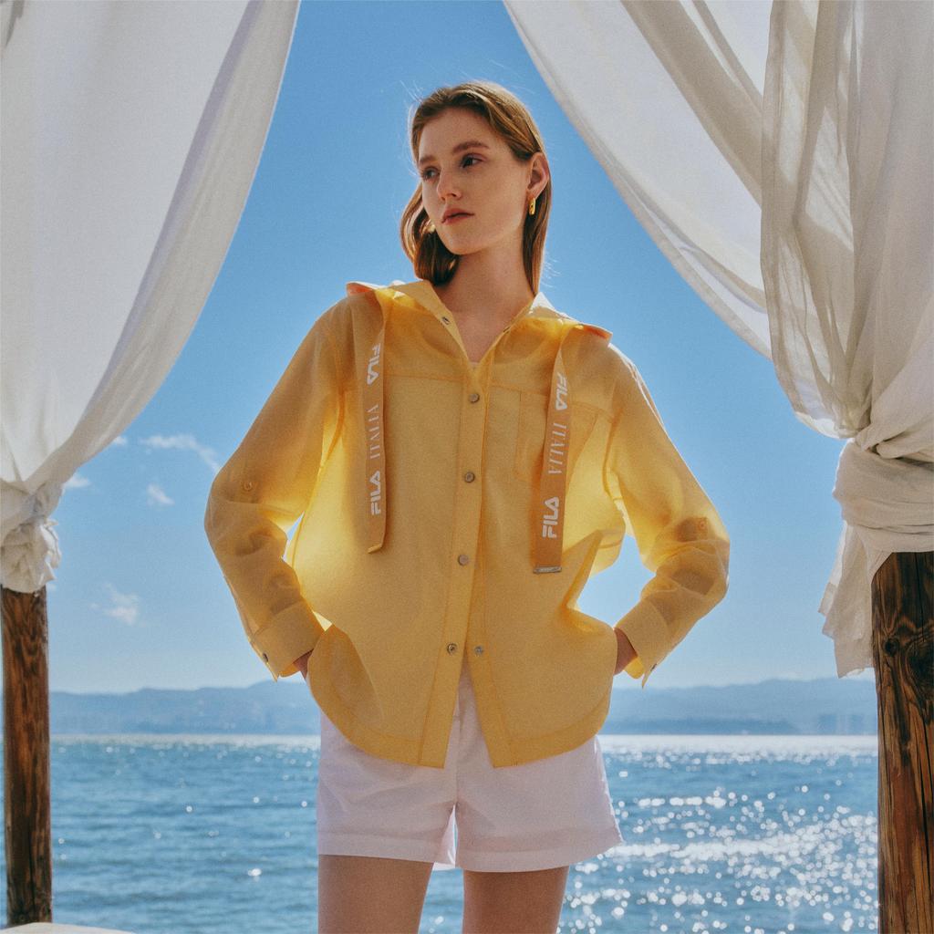 New FILA Shirts Women's Water Rich Orange F11W424406FOR