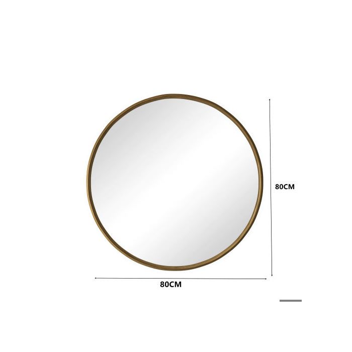 Miroir - MUVOE - 80 cm - Bronze - Métal - Verre anti-éclats