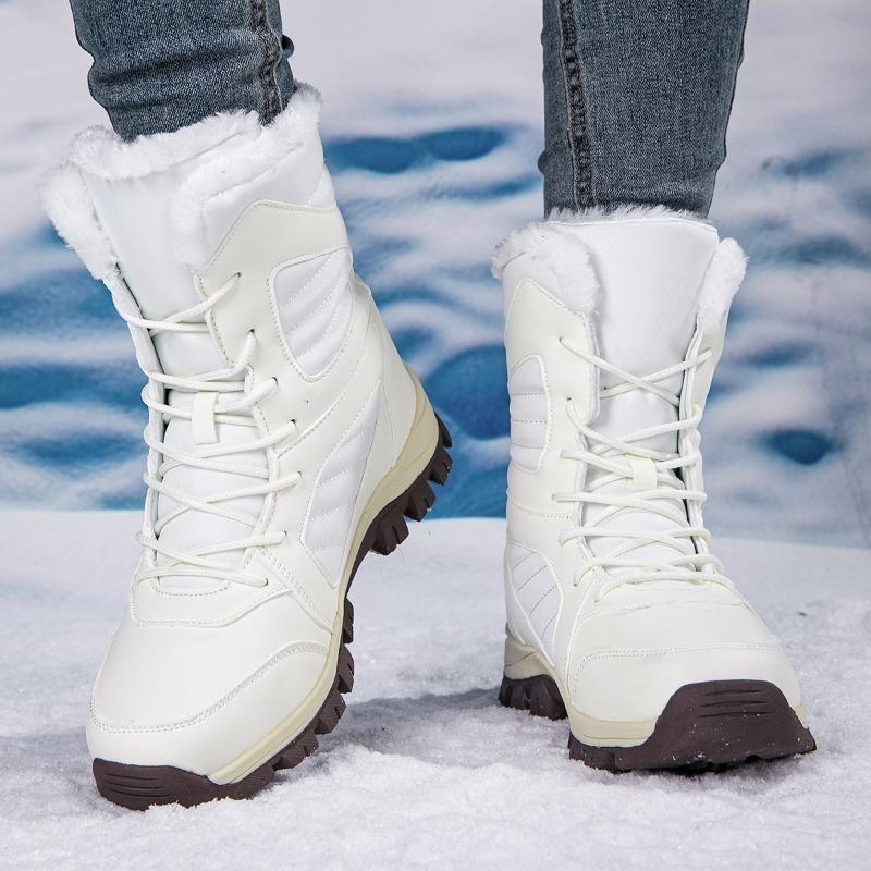 Unisex Winter Boots Women's High-Top Shoes Cotton Shoes Outdoor Snow Boots Large-sized Winter Boots for Men