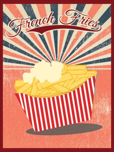 

French Fries Vintage Retro Metal SignAluminum 20x30cm（7.8x11.8inch）