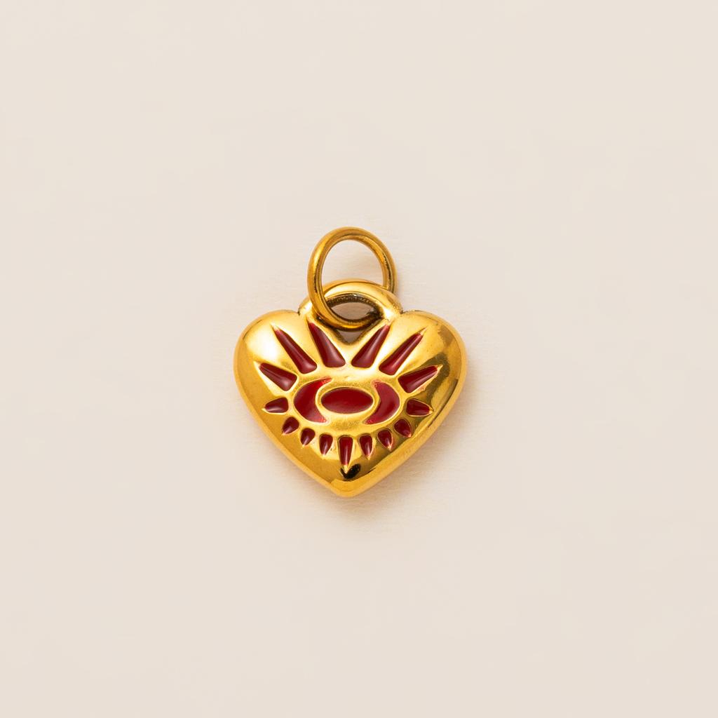 Yori 1Pcs Stainless Steel Charms Heart Pendant Used Women Making Earrings Necklace Bracelet Jewelry Accessories