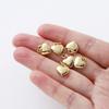 4Pcslot 14K 18K Gold Plated Heart Charm With Jump Ring Necklace Making Supplies Solid Love Pendant For Diy Jewelry Accessories
