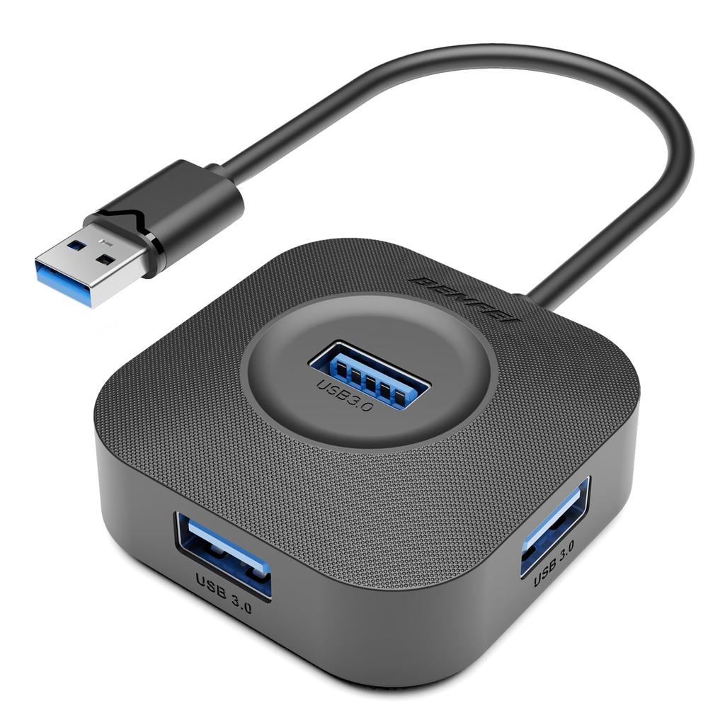 BENFEI USB Hub 4 Port USB A Splitter Is and Allows You To Connect Your Flash USB Flash and Is Compatible with Desktop and 3.0 Ultra-compact Mouse,
