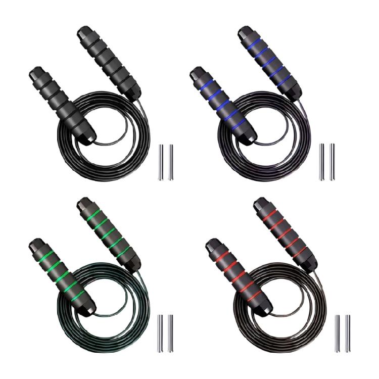Nonslip Handle Steel Wire Jump Rope Adjustable Fitness Exercise Rope 360 Swivel Bearing Rapid Speed Skippings Rope