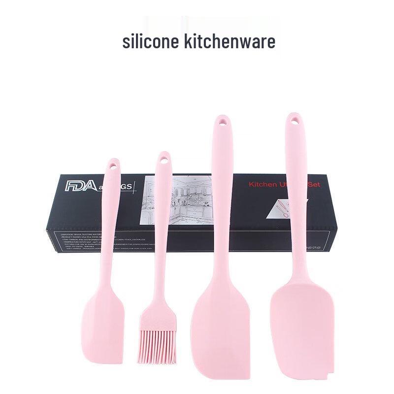 ZISIZ 4-Piece Silicone Baking Scraper Set
