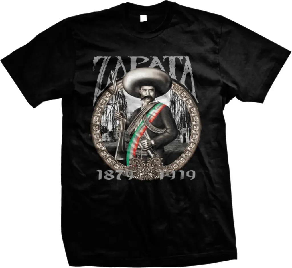 Mexican Leader Revolution Hero Emiliano Zapata Salazar TShirt 100 Cotton ONeck Short Sleeve Casual Mens Tshirt Size S3XL S