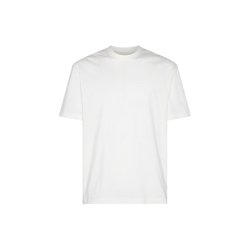 Y-3 Solid Color Loose Fit Crew Neck Short Sleeve T-Shirt Men Tops White IV8221