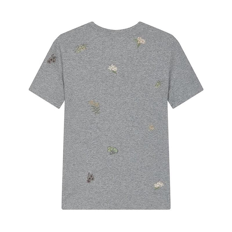 JNBY Slim Fit Round Neck Short Sleeve T-Shirt