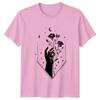Witchy Hand Holding Flowers Celestial Moon Stars Magic TShirt