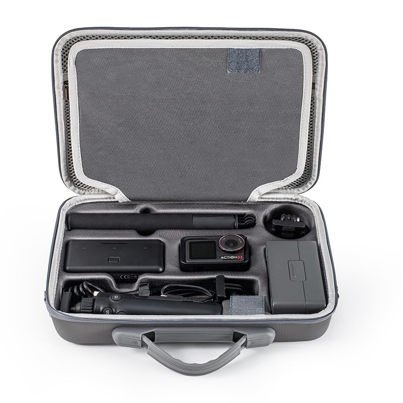 Osmo Action 5 Pro Case Compatible with Osmo Action 3 Storage Case Waterproof Accessories Portable Storage Shoulder Bag Waterproof Portable Shockproof
