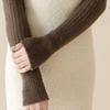 Thicken Knitted Half Finger Arm Covers Breathable Arm Protectors Warm Arm Sleeves For Work Sport Daily Activity