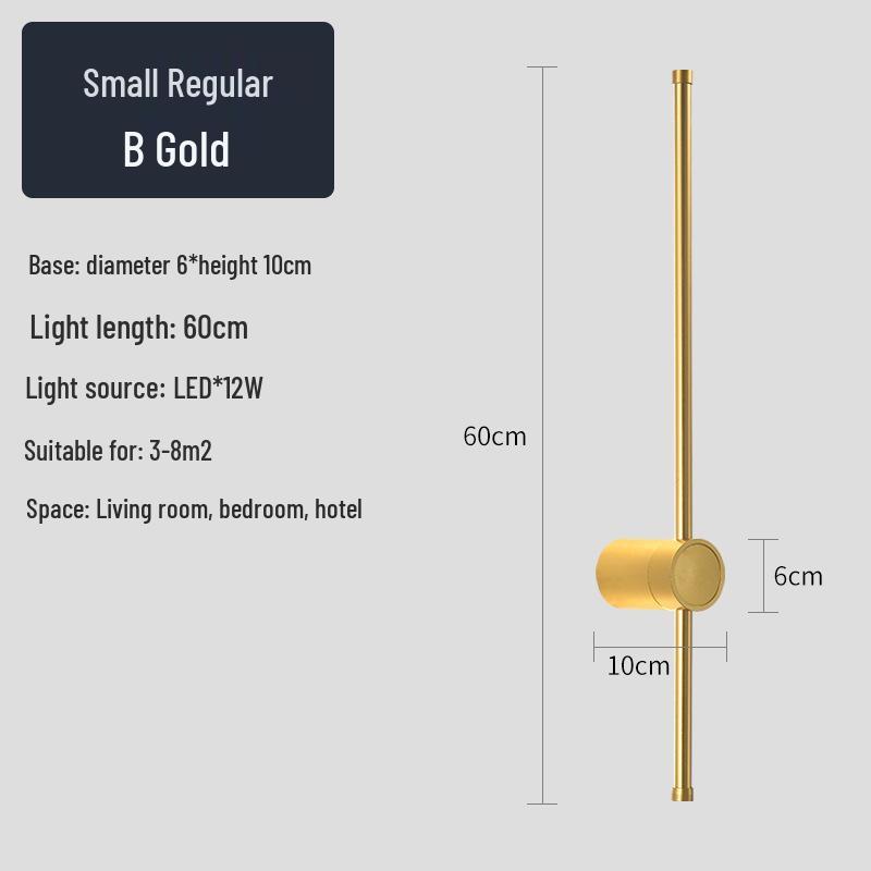 Creative Minimalist LED Wall Light for Hallway, Bedroom, Living Room, Study, and Staircase