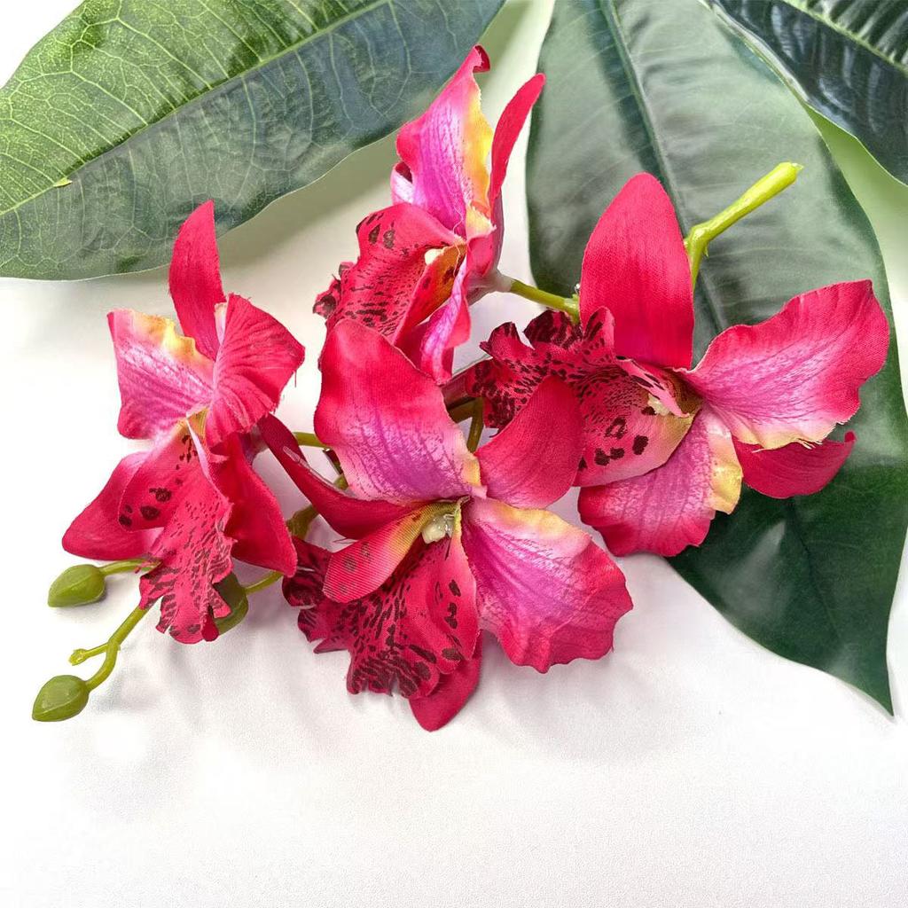 1pc Thai Orchid Hairpin Head Flower, Fairy Flower Headwear, Bride Bridesmaid Hair Coiled Side Clip, Suitable for Vacation