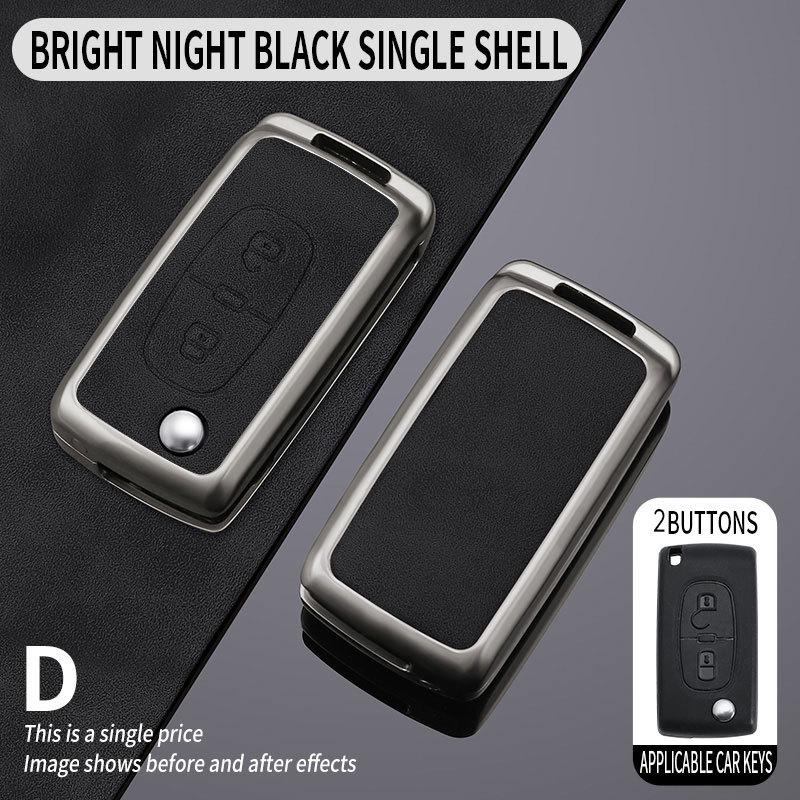Compatible Key Case for Citroen Sega Triumph 2012-2016 - Folding Shell & Buckle
