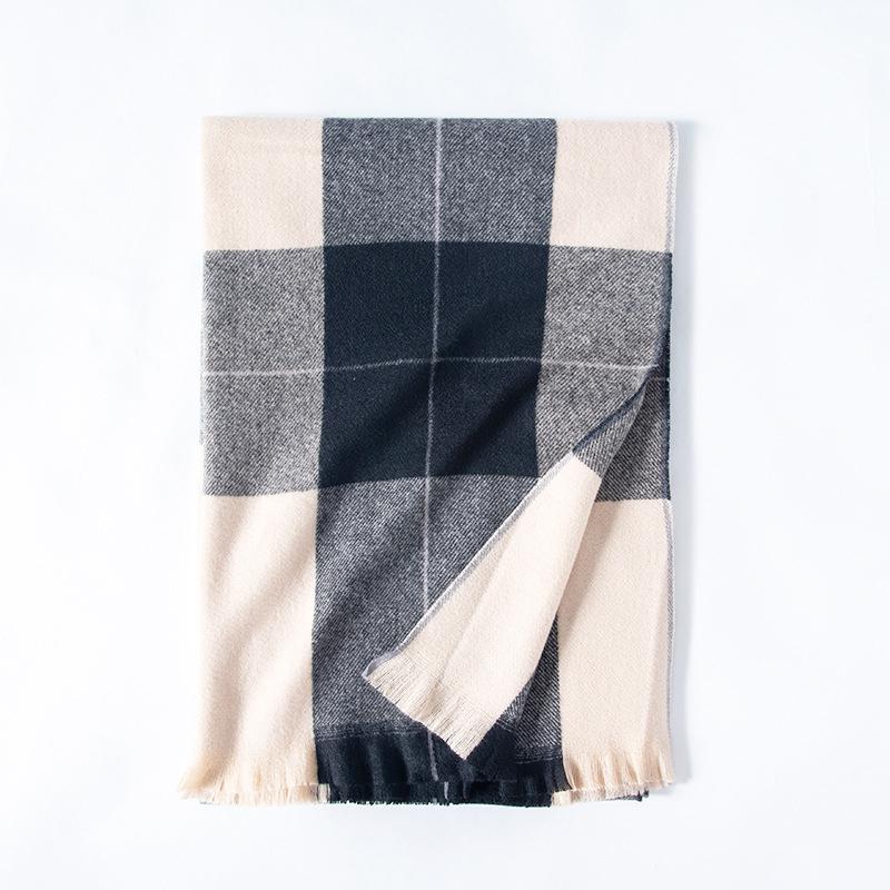 Imitation Cashmere Women Scarf Ladies Winter Vintage Plaid Scarve Pashmina Mujer Femme Foulard Bufanda Wrap Shawl Echarpe Hiver