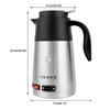 1200ml 200W Car Electric Water Kettle Insulation Pot Heating Cup Truck Car Cigarette Lighter 24V