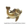 Statue Marine Animal Figure Collectible Desktop Ornament Feng Shui Brass Figurine for Business Tabletop Home Decor