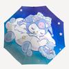 1pc Purin Cloud Dreams Automatic Opening/Closing Umbrella - Portable Three-Fold Design with 8-Bone Iron Frame, Perfect for Festivals, Travel, Daily Us