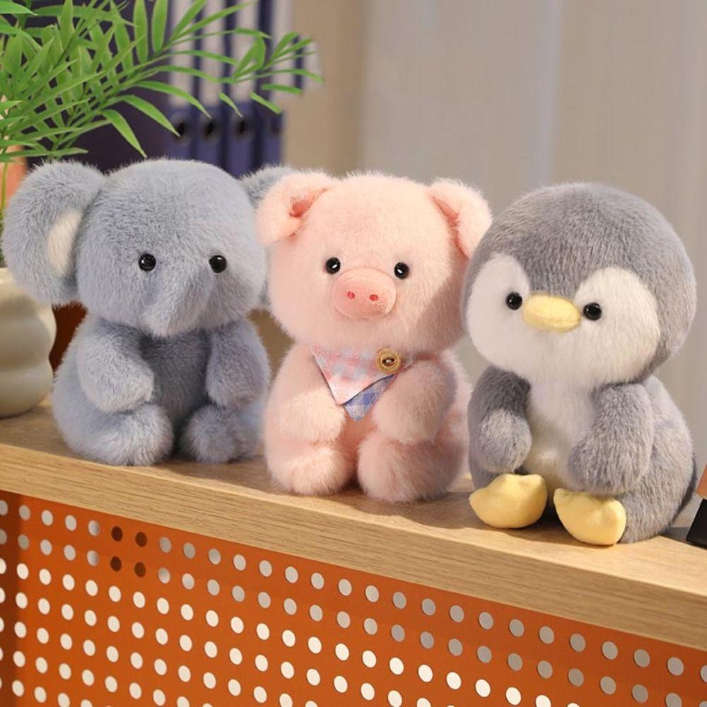 15cm Plush Companion Doll Elephant Animal Plush Toy Cute Stuffed Animal Pillow  Desk