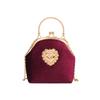 Woman Bag Vintage Chinese Style Velvet Shell Clutch With Chain For Evening Events