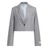 Blazer original cu dungi, cu mânecă lungă și un nasture, pentru femei, blazere KS5310