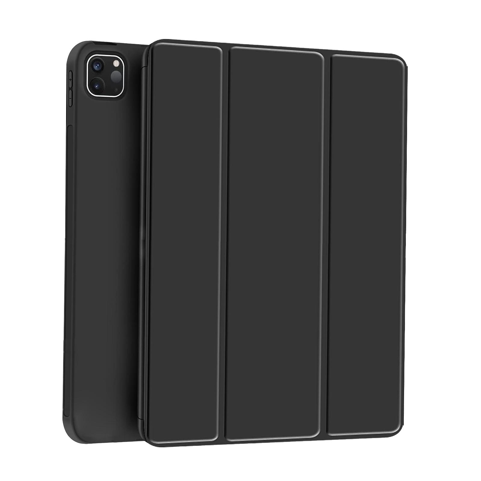 Case for IPad Pro 11 2022/2021/2020/2018 (4th/3rd/2nd/1st Generation) Magnetic Flip Stand Smart Cover Soft Silicone Back Shell чёрный
